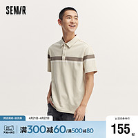 Semir 森马 [商场同款]森马POLO衫男士2024夏季新款休闲短袖T恤上衣商务通勤