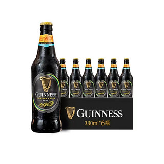 GUINNESS 健力士 司陶特黑啤酒 330ml*6瓶