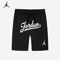 NIKE 耐克 JORDAN儿童童装短裤JD2422026GS-001 正黑色 110/53