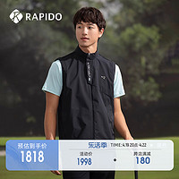 Rapido 雳霹道 2024年春夏新款男士GOLF夏季单层夹克休闲运动马甲