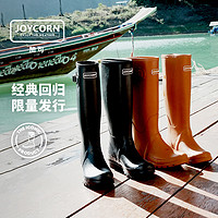 JOYCORN 加可 雨鞋女时尚款外穿成人高筒防护套鞋水靴雨天防滑橡胶雨靴