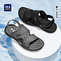 海澜之家HLA凉鞋男士透气耐磨凉鞋拖鞋两用户沙滩鞋HAALXM2DBG085 黑色42