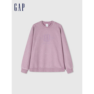 Gap 盖璞 男士复古水洗长袖卫衣 877002 紫色 M