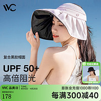 VVC遮阳帽女防晒帽女防紫外线宽帽檐帽子女太阳帽网格透气帽子 少女粉