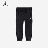 NIKE 耐克 童装男女童春秋JORDAN 儿童梭织裤子 26正黑色 160