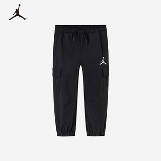 NIKE 耐克 童装男女童春秋JORDAN 儿童梭织裤子 26正黑色 160