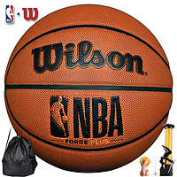 Wilson 威尔胜 篮球7号PU室内外通用比赛训练防滑耐磨金色经典NBA款
