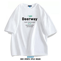 Deerway 德尔惠 潮流舒适男装上衣短袖t恤男休闲透气运动男式T恤