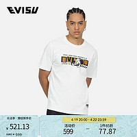 EVISU 2024春夏 男士玩乐佛头印花T恤2ESEPM4TS1181XXCT 白色 XL