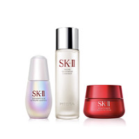 SK-II 神仙水230ml+大红瓶面霜50g+小灯泡精华30ml水乳护肤品套装sk2