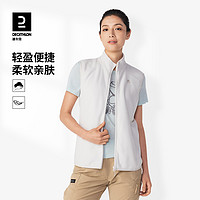 DECATHLON 迪卡侬 马甲背心外套女新款秋冬宽松短款黑色大码叠穿抓绒坎肩ODT1