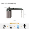 福雅尊轻奢岩板茶台现代简约烧水壶一体家用小户型客厅办公室茶桌椅组合 1.3M/单茶台/普拉达绿岩板