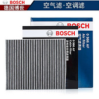 BOSCH 博世 双效活性炭空调滤芯+空气滤芯丰田