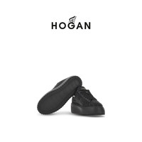 HOGAN【Atelier高定】女鞋H-STRIPES系列时尚复古厚底休闲饼干鞋 黑色 35