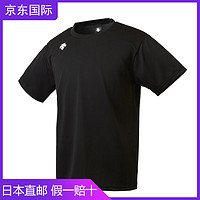 迪桑特（DESCENTE）男女同款运动短袖T恤 夏季透气休闲 圆领POLO衫吸汗 DMC5801B BLK O(180/100）