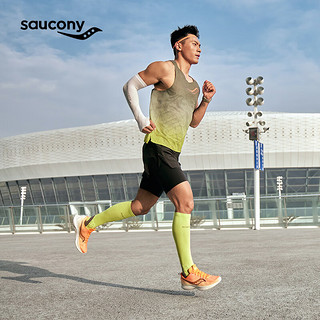 Saucony索康尼菁华13跑步鞋男女2024轻量减震跑鞋运动鞋男Kinvara13 桔4 37.5