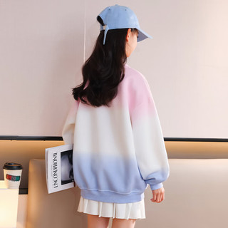 优优1点（Yoyo one）2024炸街女童套装儿童春装洋气时髦童装女孩大童春秋休闲 13042蓝+4827粉色 130cm