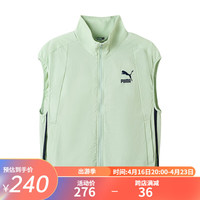 彪马(PUMA)儿童马甲中大童女童夏季吸湿速干潮酷帅气 豆沙绿40001 110cm