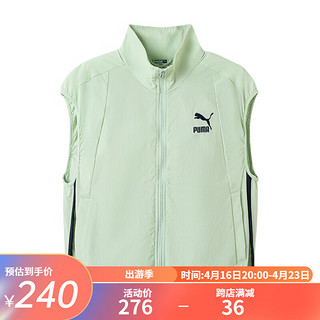 彪马（PUMA）儿童马甲中大童女童夏季吸湿速干潮酷帅气 豆沙绿40001 110cm