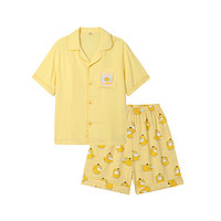 SPAO韩国同款24春夏女士宝可梦联名家居服套装睡衣SPPPE25U03 黄色 175/96A/L