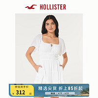 HOLLISTER24春夏甜辣柔软短款短袖裙裤式连衣裙 女 358337-1 白色 S (165/88A)