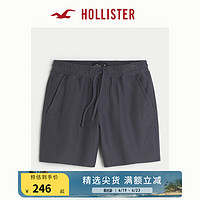 HOLLISTER24春夏平纹斜纹布休闲舒适抽绳短裤 男 KI328-4082 深灰色 L (180/86A)