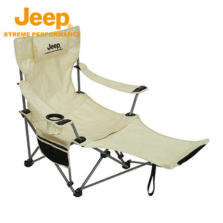 Jeep 吉普 户外折叠躺椅便携式超轻钓鱼椅子沙滩露营办公室午休靠背凳子