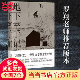 地下室手记 陀思妥耶夫斯基作品 罗翔老师推荐版本 荣登某瓣2020年度读书经典类榜单