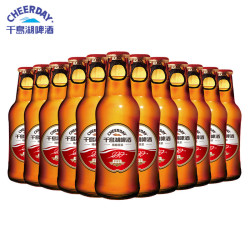cheerday千岛湖啤酒9度原浆啤酒230ml12瓶