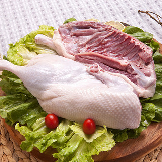 华英半片鸭新鲜鸭子肉半边白条鸭樱桃谷鸭肉生鲜 煲鸭汤烤鸭食材 700g/袋