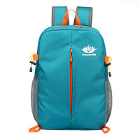 新款户外折叠包 旅行休闲背包轻便大容量双肩包学生书包 湖蓝色