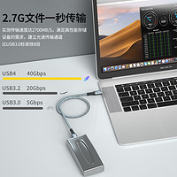 ULT-unite USB4数据线双typec高速传输PD100快充支持雷电4/3四高清投屏适用于拓展坞硬盘电脑手机充电线