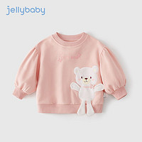 百亿补贴：JELLYBABY 杰里贝比儿童衣服春秋宝宝秋装上衣小童圆领休闲长袖秋季女童卫衣