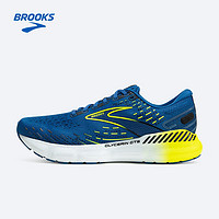 布鲁克斯（BROOKS）运动跑鞋支撑男士女跑步运动Glycerin GTS 20 甘油 【男】蓝色/荧光黄绿/白色 46