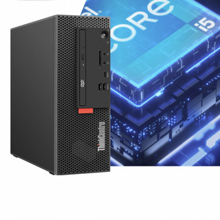 Lenovo 联想 ThinkCentre M755e 商用台式机 27英寸 黑色(I5-12400、2G独显、16GB、512G SSD)