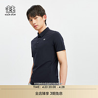 KOLON SPORT 可隆男子TRICOT短袖T恤夏季大底热压凉感防晒POLO衫