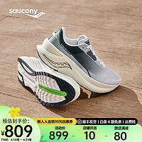 Saucony索康尼SHIFT FLOW凌迅缓震回弹跑鞋男女通勤运动鞋 灰兰4 38.5