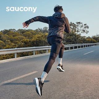 Saucony索康尼胜利20跑鞋男强缓震跑步鞋长距离夏季跑步运动鞋子Triumph 黑白10【宽楦】 40.5