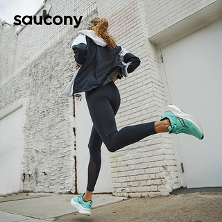Saucony索康尼坦途跑鞋女夏季透气跑步鞋轻量减震支撑训练跑步运动鞋 薄荷绿 37