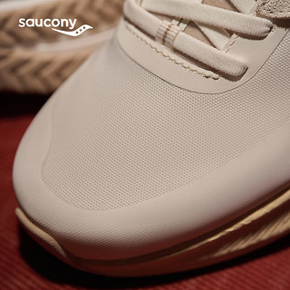 Saucony索康尼复古跑鞋2024夏季缓震通勤跑步鞋男女运动鞋SLAY ICON 白粽6 44.5
