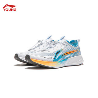 LI-NING 李宁 飞鹰 2.0 大童跑步鞋 YKFU014-5 标准白/海豚蓝 34