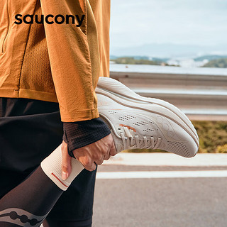 Saucony索康尼TIDE浪潮透气跑鞋男鞋入门进阶夏季减震训练运动鞋子男女 卡基7【男款】 38