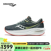 Saucony索康尼胜利21跑鞋男专业减震透气训练跑步运动鞋子Triumph胜利21 深绿138 41 深绿138【新】