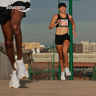 Saucony索康尼啡翼全掌碳板跑鞋男专业竞速马拉松比赛跑步鞋运动鞋子男女 白金13【女款】 45