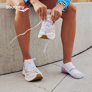 Saucony索康尼啡翼全掌碳板跑鞋男专业竞速马拉松比赛跑步鞋运动鞋子男女 白金13【女款】 37.5