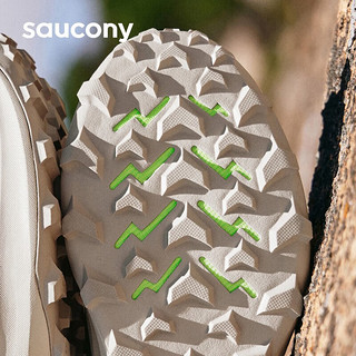 Saucony索康尼游隼13夏季男鞋户外防滑越野跑鞋 灰绿75 42