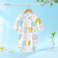 瑄妮薇 婴儿连体衣夏装新生儿衣服夏季薄款宝宝长袖空调服睡衣夏天哈衣