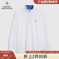 Brooks Brothers 男士22秋冬新纯棉半拉链多色套头卫衣