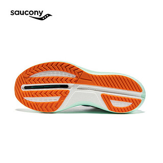 Saucony索康尼全速全掌碳板跑鞋男女竞速训练夏季透气跑步运动鞋子SLAY 白绿14 39