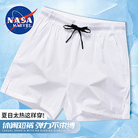 NASA MARVEL 短裤男夏季新款男士纯色直筒户外运动五分裤中青年男士百搭短裤